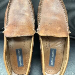 Giorgio Brutini Tan Brown Leather Slip-On Loafers